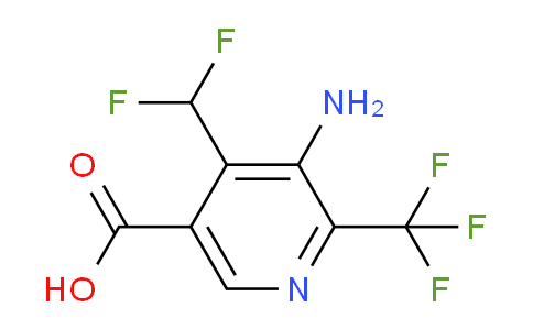 3-Amino-4-(difluoromethyl)-2-(trifluoromethyl)pyridine-5-carboxylic acid