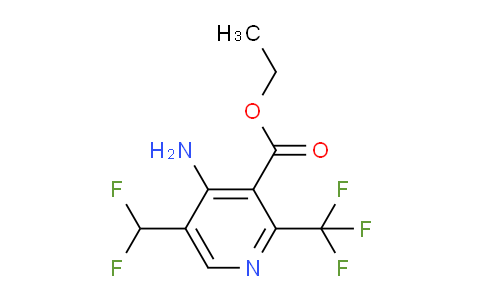 Ethyl 4-amino-5-(difluoromethyl)-2-(trifluoromethyl)pyridine-3-carboxylate