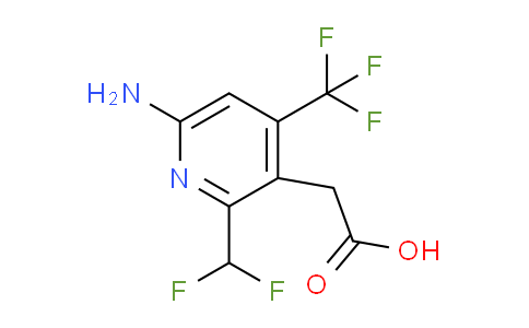 6-Amino-2-(difluoromethyl)-4-(trifluoromethyl)pyridine-3-acetic acid