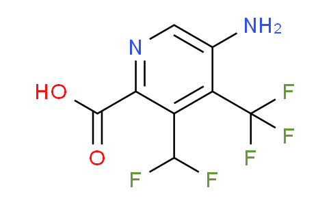 AM128923 | 1805372-78-4 | 5-Amino-3-(difluoromethyl)-4-(trifluoromethyl)pyridine-2-carboxylic acid