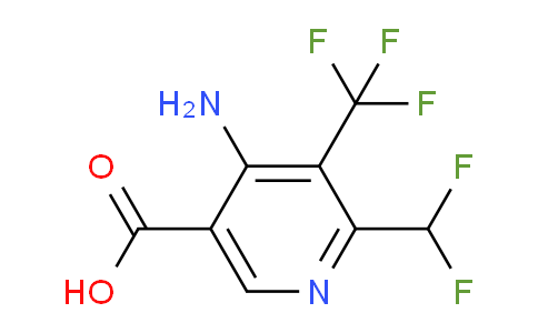 AM128925 | 1804724-02-4 | 4-Amino-2-(difluoromethyl)-3-(trifluoromethyl)pyridine-5-carboxylic acid