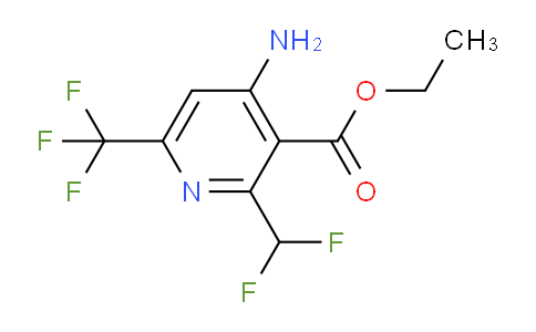 Ethyl 4-amino-2-(difluoromethyl)-6-(trifluoromethyl)pyridine-3-carboxylate