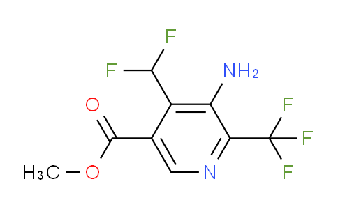 Methyl 3-amino-4-(difluoromethyl)-2-(trifluoromethyl)pyridine-5-carboxylate