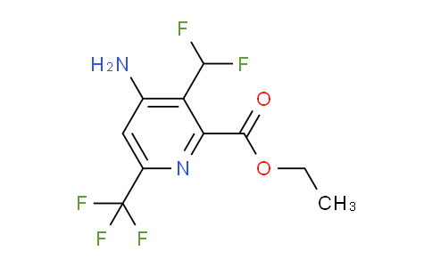 AM128949 | 1805345-96-3 | Ethyl 4-amino-3-(difluoromethyl)-6-(trifluoromethyl)pyridine-2-carboxylate