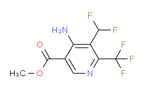 Methyl 4-amino-3-(difluoromethyl)-2-(trifluoromethyl)pyridine-5-carboxylate