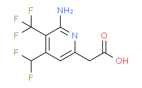 2-Amino-4-(difluoromethyl)-3-(trifluoromethyl)pyridine-6-acetic acid