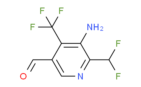 3-Amino-2-(difluoromethyl)-4-(trifluoromethyl)pyridine-5-carboxaldehyde