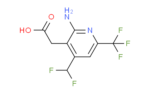 2-Amino-4-(difluoromethyl)-6-(trifluoromethyl)pyridine-3-acetic acid