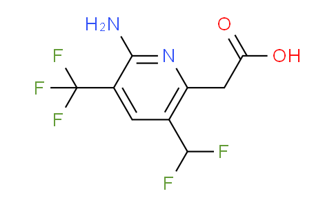 2-Amino-5-(difluoromethyl)-3-(trifluoromethyl)pyridine-6-acetic acid