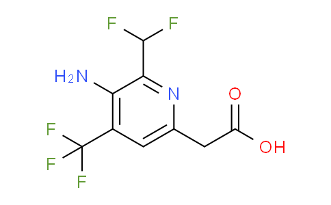 AM128974 | 1806020-56-3 | 3-Amino-2-(difluoromethyl)-4-(trifluoromethyl)pyridine-6-acetic acid