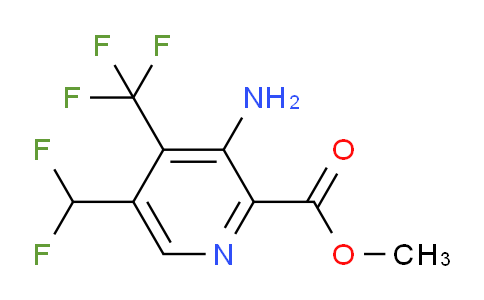 AM128984 | 1804464-15-0 | Methyl 3-amino-5-(difluoromethyl)-4-(trifluoromethyl)pyridine-2-carboxylate