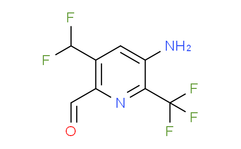 3-Amino-5-(difluoromethyl)-2-(trifluoromethyl)pyridine-6-carboxaldehyde