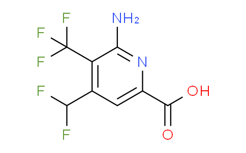 AM129047 | 1805335-56-1 | 2-Amino-4-(difluoromethyl)-3-(trifluoromethyl)pyridine-6-carboxylic acid