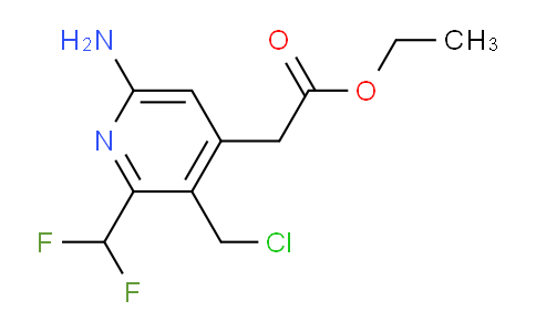 AM129070 | 1804463-59-9 | Ethyl 6-amino-3-(chloromethyl)-2-(difluoromethyl)pyridine-4-acetate
