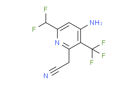AM129071 | 1806843-72-0 | 4-Amino-6-(difluoromethyl)-3-(trifluoromethyl)pyridine-2-acetonitrile