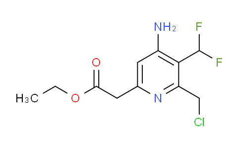 AM129092 | 1805334-27-3 | Ethyl 4-amino-2-(chloromethyl)-3-(difluoromethyl)pyridine-6-acetate