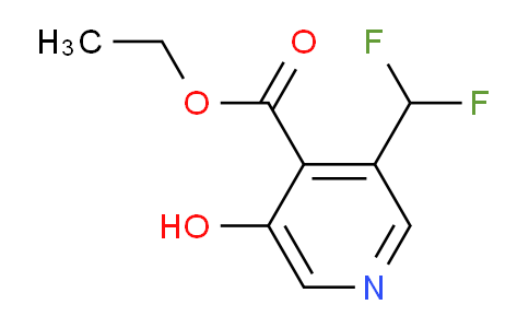 AM12910 | 1805276-15-6 | Ethyl 3-(difluoromethyl)-5-hydroxypyridine-4-carboxylate