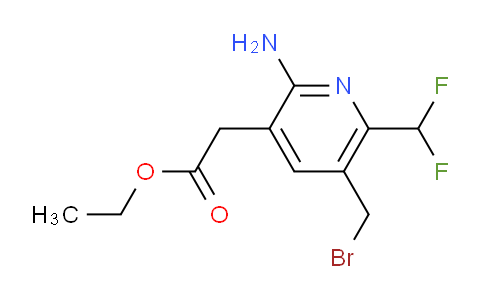 AM129113 | 1805339-09-6 | Ethyl 2-amino-5-(bromomethyl)-6-(difluoromethyl)pyridine-3-acetate