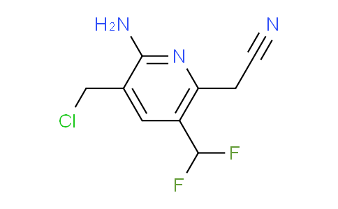 2-Amino-3-(chloromethyl)-5-(difluoromethyl)pyridine-6-acetonitrile