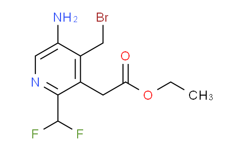 AM129121 | 1806801-79-5 | Ethyl 5-amino-4-(bromomethyl)-2-(difluoromethyl)pyridine-3-acetate