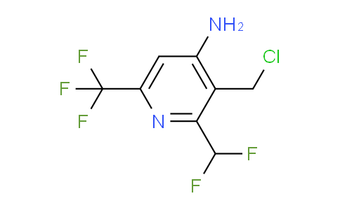 4-Amino-3-(chloromethyl)-2-(difluoromethyl)-6-(trifluoromethyl)pyridine