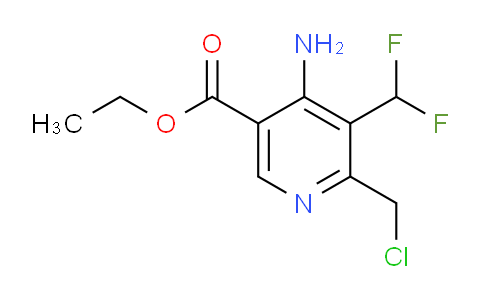 Ethyl 4-amino-2-(chloromethyl)-3-(difluoromethyl)pyridine-5-carboxylate