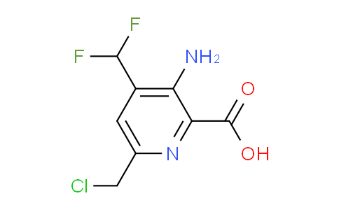 AM129150 | 1805233-36-6 | 3-Amino-6-(chloromethyl)-4-(difluoromethyl)pyridine-2-carboxylic acid