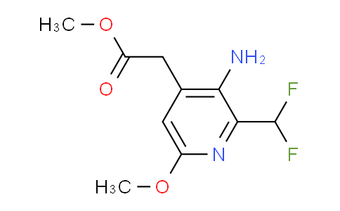 Methyl 3-amino-2-(difluoromethyl)-6-methoxypyridine-4-acetate