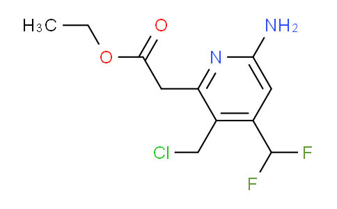 AM129178 | 1805334-12-6 | Ethyl 6-amino-3-(chloromethyl)-4-(difluoromethyl)pyridine-2-acetate