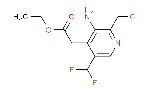 AM129180 | 1805334-18-2 | Ethyl 3-amino-2-(chloromethyl)-5-(difluoromethyl)pyridine-4-acetate