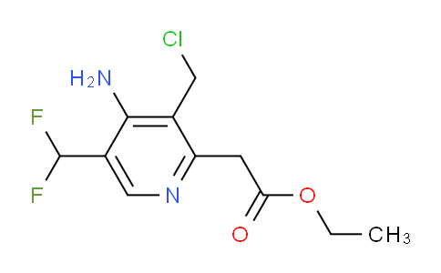 AM129191 | 1805229-40-6 | Ethyl 4-amino-3-(chloromethyl)-5-(difluoromethyl)pyridine-2-acetate