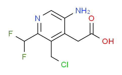 5-Amino-3-(chloromethyl)-2-(difluoromethyl)pyridine-4-acetic acid