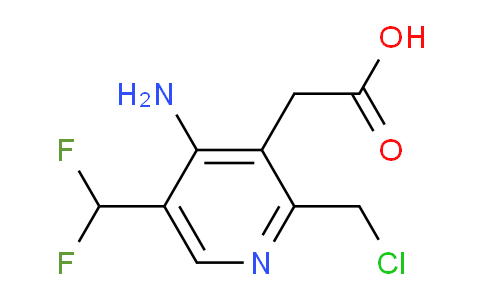 4-Amino-2-(chloromethyl)-5-(difluoromethyl)pyridine-3-acetic acid