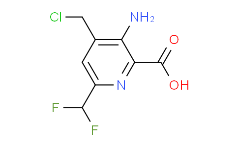 AM129241 | 1805233-29-7 | 3-Amino-4-(chloromethyl)-6-(difluoromethyl)pyridine-2-carboxylic acid