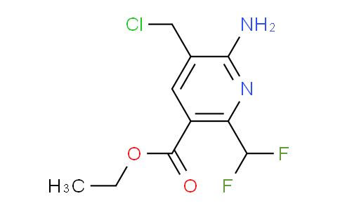 AM129243 | 1805448-07-0 | Ethyl 2-amino-3-(chloromethyl)-6-(difluoromethyl)pyridine-5-carboxylate