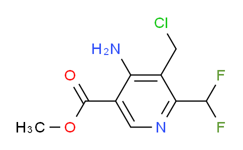 AM129249 | 1806840-58-3 | Methyl 4-amino-3-(chloromethyl)-2-(difluoromethyl)pyridine-5-carboxylate