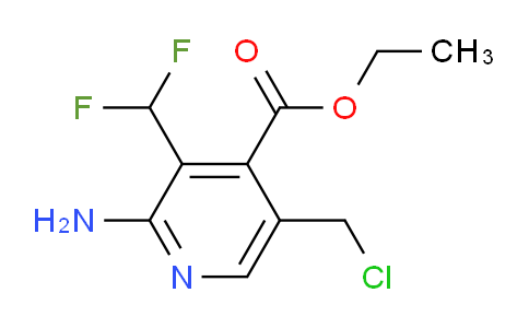 Ethyl 2-amino-5-(chloromethyl)-3-(difluoromethyl)pyridine-4-carboxylate