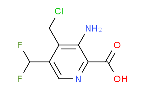 AM129276 | 1806839-72-4 | 3-Amino-4-(chloromethyl)-5-(difluoromethyl)pyridine-2-carboxylic acid