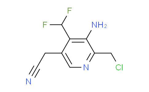 AM129343 | 1806817-69-5 | 3-Amino-2-(chloromethyl)-4-(difluoromethyl)pyridine-5-acetonitrile