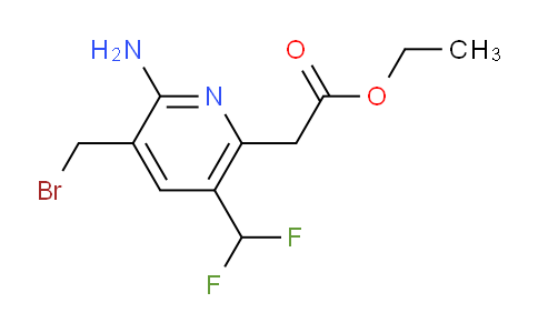 AM129349 | 1806801-68-2 | Ethyl 2-amino-3-(bromomethyl)-5-(difluoromethyl)pyridine-6-acetate