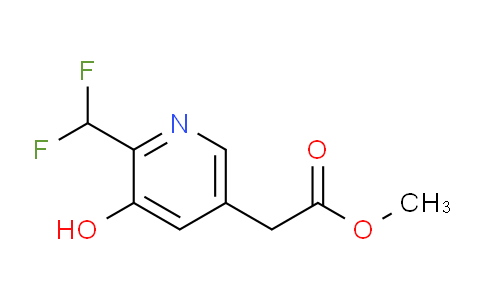 Methyl 2-(difluoromethyl)-3-hydroxypyridine-5-acetate