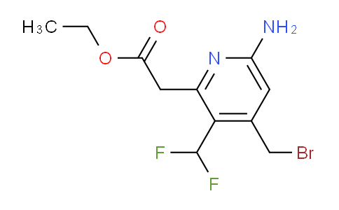 AM129353 | 1805332-45-9 | Ethyl 6-amino-4-(bromomethyl)-3-(difluoromethyl)pyridine-2-acetate