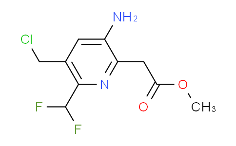 AM129354 | 1805333-98-5 | Methyl 3-amino-5-(chloromethyl)-6-(difluoromethyl)pyridine-2-acetate