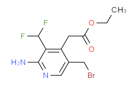 AM129355 | 1806019-95-3 | Ethyl 2-amino-5-(bromomethyl)-3-(difluoromethyl)pyridine-4-acetate