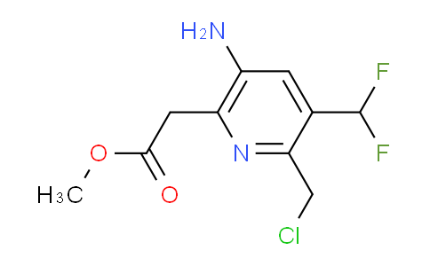 AM129360 | 1803691-00-0 | Methyl 5-amino-2-(chloromethyl)-3-(difluoromethyl)pyridine-6-acetate