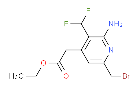AM129361 | 1805377-71-2 | Ethyl 2-amino-6-(bromomethyl)-3-(difluoromethyl)pyridine-4-acetate
