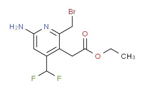 AM129363 | 1805384-37-5 | Ethyl 6-amino-2-(bromomethyl)-4-(difluoromethyl)pyridine-3-acetate