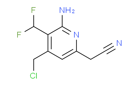 2-Amino-4-(chloromethyl)-3-(difluoromethyl)pyridine-6-acetonitrile