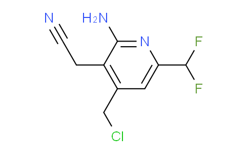 2-Amino-4-(chloromethyl)-6-(difluoromethyl)pyridine-3-acetonitrile