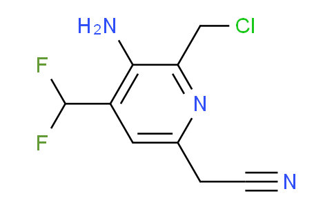 AM129377 | 1805230-17-4 | 3-Amino-2-(chloromethyl)-4-(difluoromethyl)pyridine-6-acetonitrile